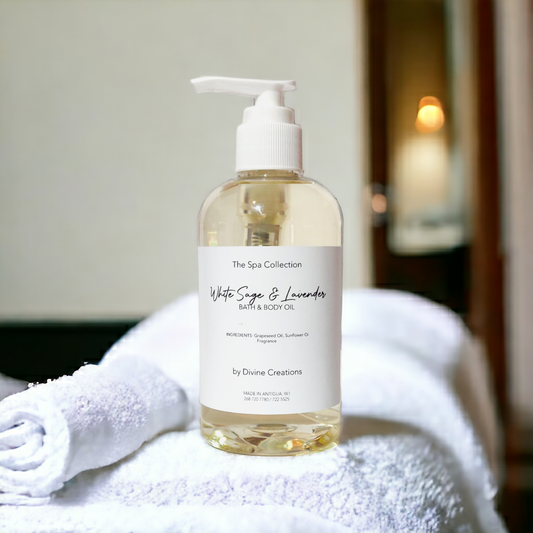 White Sage & Lavender Bath & Body Oil