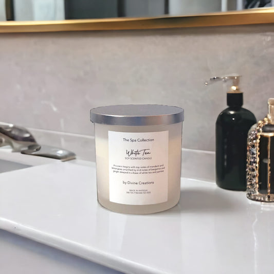 White Tea Scented Soy Candle